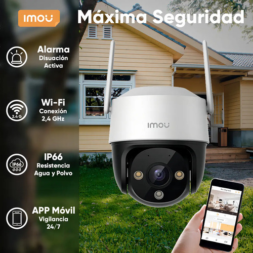 Kit cámara WiFi PT IMOU IPC-S21FEN, largo 13.62 cm, altura 18.33 cm