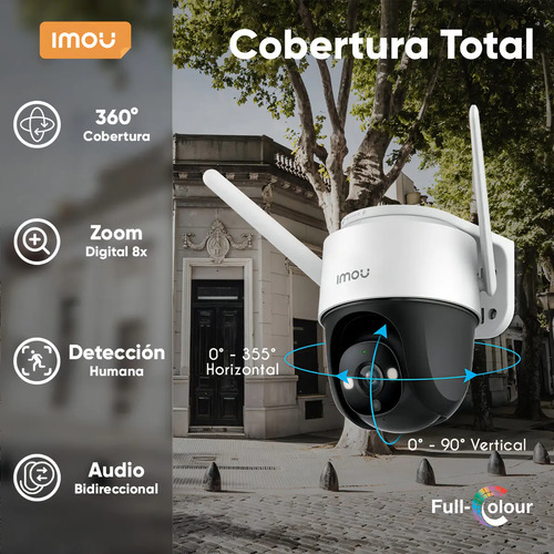 Kit cámara WiFi PT IMOU IPC-S21FEN, profundidad 12.07 cm, material externo plástico