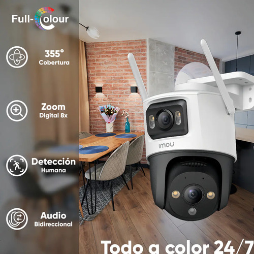 Cámara WiFi PT IMOU IPC-S7XN-6M0WED, tipo de movimiento PTZ, tipo de resolución full HD