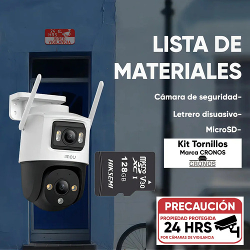 Cámara WiFi PT IMOU IPC-S7XN-6M0WED, distancia de alcance 30 m