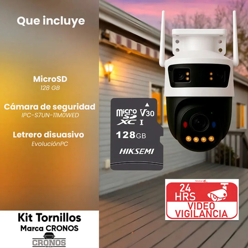 Kit Cámara Wi-Fi PT IMOU IPC-S7UN-11M0WED, tipo de resolución full HD