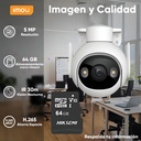 Cámara IP WiFi PT IMOU IPC-GS7EN-5M0WE, largo 13.27 cm, altura 11.04 cm