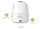 Cámara IP IMOU IPC-TA42N-B-imou, conectividad WiFi, almacenamiento ranura MicroSD