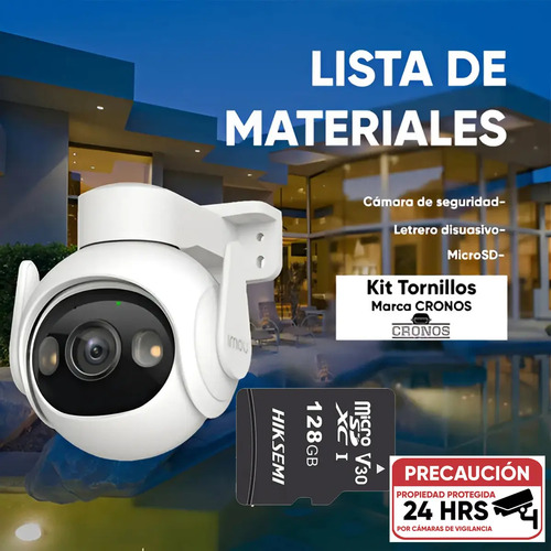 Cámara IP WiFi PT IMOU IPC-GS7EN-5M0WE, potencia 6.2 W, conectividad coaxial