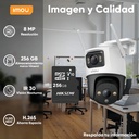 Cámara Wi-Fi PT dual IMOU IPC-S7XN-8M0WED, potencia 12 W, conectividad Wi-Fi