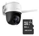 Imou Cámara IP PT Wifi 2 Mp S22FN-PLUS-64 Con MicroSD 64gb y Letrero disuasivo Full Color Audio 2 Vías 30M de Visión Nocturna 3.6mm Sirena y Luz Blanca H.265 Detección de Humanos Auto tracking S22FN Onvif