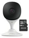 IMOU Cámara IP Wifi 2Mp C22EN-PLUS-256 Con MicroSD 256gb y Letrero disuasivo Audio Bidireccional nteligencia Artificial Detección de Humanos 2.8mm Sirena y Micrófono Integrados IR 10m C22EN Alarma de Ruido Anormal