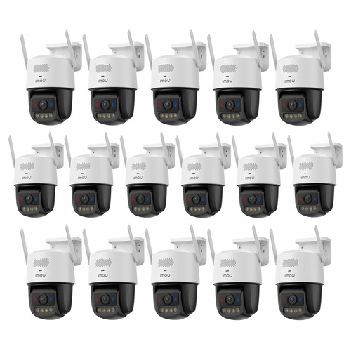 Kit Cronos 16 Cámaras de Seguridad Imou IPC-U7LN-6V0NE Titan Pro 6MP Visión Nocturna Color 30Mts WiFi Doble Banda Audio Bidireccional Detección Humana y Vehículos / Alarma Luces Rojas y Azul Sirena 125dB y Almacenamiento SD/Nube – Circuito Cerrado