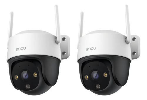 Kit videovigilancia 2 Cámaras imou Cruiser SE+ 4MP +E IPC-S41FEN IP Imagen a color 24/7 Audio bidireccional Micrófono y Altavoz Incorporado Disuasión Activa detección humana + accesorios - Kit CCTV
