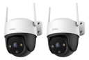 Kit videovigilancia 2 Cámaras imou Cruiser SE+ 4MP +E IPC-S41FEN IP Imagen a color 24/7 Audio bidireccional Micrófono y Altavoz Incorporado Disuasión Activa detección humana + accesorios - Kit CCTV