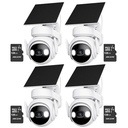 Kit Cronos 4 Cámaras Seguridad Exterior Imou Cell PT 4G con Panel Solar 3MP + 128GB MicroSD | IP66 360 Pan Tilt Visión Nocturna Color Audio Bidireccional Detección Humana Alarma Activa MicroSD Nube CCTV
