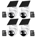 Kit Cronos 4 Cámaras Seguridad Exterior Imou Cell PT 4G con Panel Solar 3MP + 64GB MicroSD | IP66 360 Pan Tilt Visión Nocturna Color Audio Bidireccional Detección Humana Alarma Activa MicroSD Nube CCTV