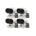 Kit cronos 4 cámaras Imou Ip Wifi 2mp C22FN-C Audio Bidireccional Detección De Humanos visión nocturna notificaciones instantáneas certificación IP65  + 4 Microsd 64gb + Accesorios - Kit CCTV