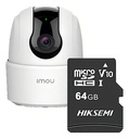 IMOU Cámara TA22CN-PLUS-64 Ranger 2MP Con MicroSD 64gb y Letrero disuasivo IP Domo Motorizado Wifi H.265 Autotracking Detección de Humanos Modo Privacidad Micrófono y Bocina Integrada 3.6mm TA22CN Audio dos vías