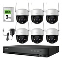 Imou Kit Videovigilancia 6 Cámaras  IP PTZ Wifi de 4 MP IPC-S41FEN Cruiser SE+ / Microfono Altavoz y Visión Nocturna 24/7 / Grabación Continua + Disco Duro 3TB + DVR Turbo HD de 8MP 4K (IDS-7204HUHI-M1/S )