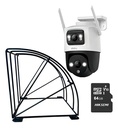 Kit Cronos Cámara Imou PTZ Wifi IPC-S7XN-6M0WED 6MP + Estructura Metalica + MicroSD 64gb - Kit CCTV S7XN6-PROTEC-64 Cámara Doble Lente Full Color + Imou Sense Con Audio Doble Vía Y Detección de humano