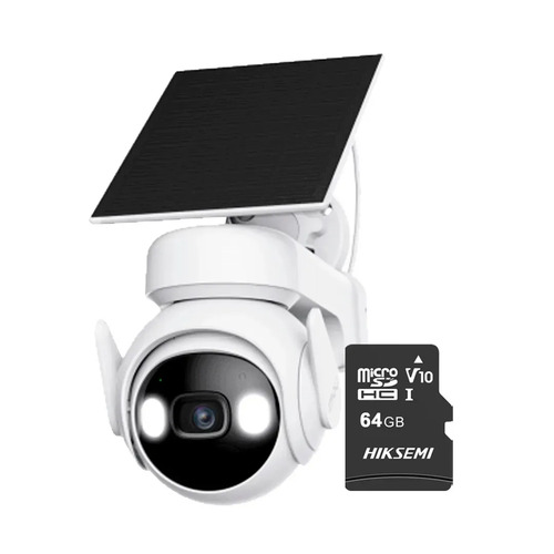 Kit Cronos Cámara Seguridad Exterior Imou Cell PT 4G con Panel Solar 3MP + 64GB MicroSD | IP66 360 Pan Tilt Visión Nocturna Color Audio Bidireccional Detección Humana Alarma Activa MicroSD Nube CCTV