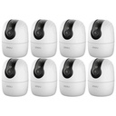 Kit Cronos 8 Cámaras Seguridad Interior Imou Ranger 2C Pro 3MP WiFi 360° Pan Tilt Visión Nocturna Color Audio Bidireccional Detección Humana Smart Tracking Alarma Activa SD Nube CCTV