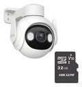 IMOU Cámara Cruiser IP WiFi 2mp CV-1686-PLUS-32 5 Mp Con MicroSD 32GB Y Letrero disuasivo Sirena Integrada Led de Alta Potencia Microfono Integrado Audio Bidereccional Detección de Humanos IR 30M IP66 CV-1686 Disuasión activa