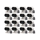 Kit cronos 16 cámaras Imou Ip Wifi 2mp C22FN-C Audio Bidireccional Detección De Humanos visión nocturna notificaciones instantáneas certificación IP65  + 16 Microsd 128 gb + Accesorios - Kit CCTV