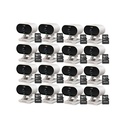 Kit cronos 16 cámaras Imou Ip Wifi 2mp C22FN-C Audio Bidireccional Detección De Humanos visión nocturna notificaciones instantáneas certificación IP65  + 16 Microsd 64gb + Accesorios - Kit CCTV