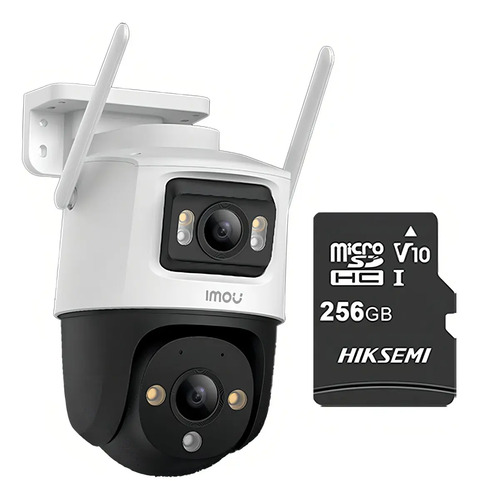 Imou Cámara de seguridad Cruiser 6MP IPC-S7XN-6M0WED-PLUS-256 Con MicroSD 256GB Doble Lente FULLCOLOR Imou Sense Alta definición Audio Doble Vía Detección de humanos 6M0WED Protección Exterior IP66