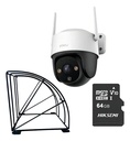 Imou Cámara de seguridad Cruiser SE+ Camara IP PT IPC-S21FEN 2Mp Wi-Fi con MicroSD 64GB + protección metálica autotracking Visión a Color 24/7 sirena de 110dB CCTV S21FEN audio bidireccional