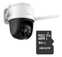 Imou Cámara IP PT Wifi 4Mp S42FN-PLUS-64 Con MicroSD 64gb y Letrero disuasivo Full Color  Audio 2 Vías 30M de Visión Nocturna 3.6mm Sirena y Luz Blanca H.265 Detección de Humanos S42FN Onvif