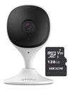 IMOU Cámara IP Wifi 2Mp C22EN-PLUS-128 Con MicroSD 128gb y Letrero disuasivo Audio Bidireccional nteligencia Artificial Detección de Humanos 2.8mm Sirena y Micrófono Integrados IR 10m C22EN Alarma de Ruido Anormal