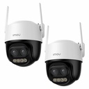 Kit Cronos 2 Cámaras de Seguridad Imou Cruiser Z IPC-S7DN-5M0WEZ 5MP Dual Wifi - Visión Nocturna Color 56Mts Zoom12X / Audio Bidireccional Detección Humana/Vehículos y Almacenamiento SD/Nube – Circuito Cerrado