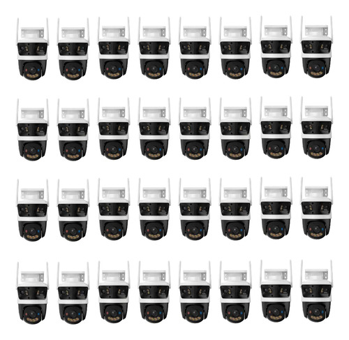 kit cronos 32 cámaras de seguridad imou Cruiser Triple 11MP IPC-S7UN-11M0WED IP Wifi full Color 2 lentes Fijos 3mp c/u + Lente PT 5 Mp Disuasión Activa Audio Bidireccional detección con IA