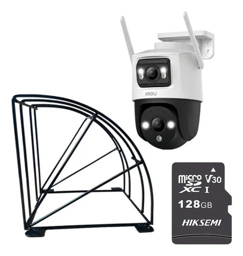 Kit Cronos Cámara Imou PTZ Wifi IPC-S7XN-6M0WED 6MP + Estructura Metalica + MicroSD 128gb - Kit CCTV S7XN6-PROTEC-128 Cámara Doble Lente Full Color + Imou Sense Con Audio Doble Vía Y Detección de humano