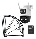 Kit Cronos Cámara Imou PTZ Wifi IPC-S7XN-6M0WED 6MP + Estructura Metalica + MicroSD 32gb - Kit CCTV S7XN6-PROTEC-32 Cámara Doble Lente Full Color + Imou Sense Con Audio Doble Vía Y Detección de humano