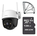 Imou Cámara de seguridad S21FEN-PLUS-128 IP PT 2Mp Wi-Fi con Microsd de 128 Gb + Protección metálica Seguimiento Inteligente Visión a Color 24/7 audio bidireccional S21FEN sirena de 110dB CCTV
