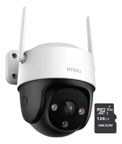 Imou Cámara de seguridad WIFI Cruiser SE+ 5MP IPC-K7CN5H-PLUS-128 Con MicroSD 128GB FULLCOLOR Imou Sense Alta definición Con Microfono y Bocina integrados Detección de humanos Sirena Con Protección Exterior IP68