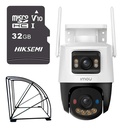 imou Cámara de seguridad IP PT IPC-S7XFN-8U0WED wifi cruiser dual 8MP fullcolor audio bidireccional alarma AUTO TRACKING + MicroSD 32GB + protección metálica + accesorios kit CCTV IPC-S7XFN-PLUS-32