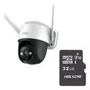 Imou Cámara IP PT Wifi 2 Mp S22FN-PLUS-32 Con MicroSD 32gb y Letrero disuasivo Full Color Audio 2 Vías 30M de Visión Nocturna 3.6mm Sirena y Luz Blanca H.265 Detección de Humanos Auto tracking S22FN Onvif