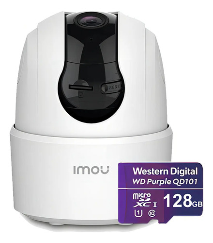 IMOU Cámara TA22CN-PLUS-128 Ranger 2MP Con MicroSD 128gb y Letrero disuasivo IP Domo Motorizado Wifi H.265 Autotracking Detección de Humanos Modo Privacidad Micrófono y Bocina Integrada 3.6mm TA22CN Audio dos vías