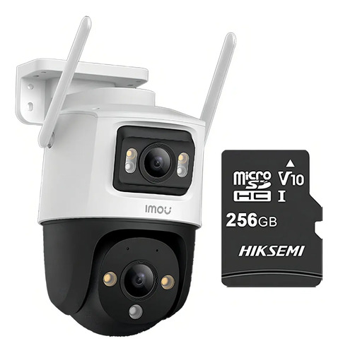 Imou & cronos Cámara de seguridad IPC-S7XN-10M0WED-P256 wifi IP PT Cruiser dual 10 MP (5+5) + MicroSD 256GB Audio Bidireccional Full Color Seguimiento Automático imou sense cctv S7XN Protección IP66