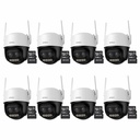 Kit Cronos 8 Cámaras de Seguridad Imou Cruiser Z IPC-S7DN-5M0WEZ 5MP Dual Wifi + Memoria Micro SD 128GB - Visión Nocturna Color 56Mts Zoom12X / Audio Bidireccional y Detección Humana/Vehículos – Circuito Cerrado