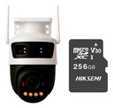 Kit cronos cámara de seguridad IMOU IPC-S7UN-11M0WED Cruiser Triple lente 11MP IP PT Wifi full Color Disuasión Activa Audio Bidireccional imou sense+ MicroSD 256GB+ accesorios kit IPC-11MOWED-256 CCTV