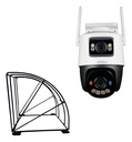 Kit cronos cámara imou IP PT IPC-S7XFN-8U0WED wifi cruiser dual 8MP Imagen a color 24/7 audio bidireccional alarma AUTO TRACKING + protección metálica + accesorios kit CCTV IPC-S7XFN-PROTEC