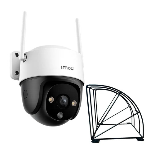 Kit Cronos Cámara de Seguridad Exterior Imou DK7 3MP Wi-Fi 6 + Protección Metálica IP66 360° Pan/Tilt Visión Nocturna Color 24/7 Audio Bidireccional Detección Humana Smart Tracking Alarma Activa + Almacenamiento SD/Nube – CCTV