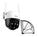 Kit Cronos Cámara de Seguridad Exterior Imou DK7 3MP Wi-Fi 6 + Protección Metálica IP66 360° Pan/Tilt Visión Nocturna Color 24/7 Audio Bidireccional Detección Humana Smart Tracking Alarma Activa + Almacenamiento SD/Nube – CCTV