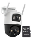 Imou Cámara de seguridad Cruiser 6MP IPC-S7XN-6M0WED-PLUS-128 Con MicroSD 128GB Doble Lente FULLCOLOR Imou Sense Alta definición Audio Doble Vía Detección de humanos 6M0WED Protección Exterior IP66