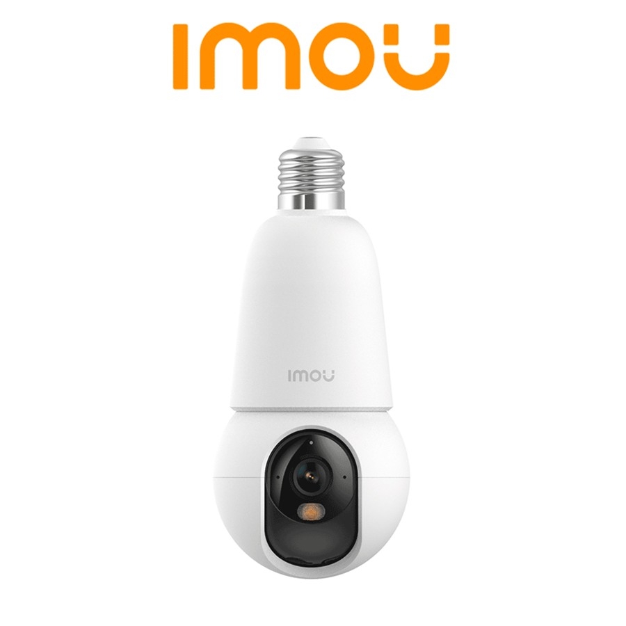 IMOU BulbCam 5MP (IPC-K6C-5H1WEB-E27-imou)- Cámara de 5Megapixeles/ Disuasión activa/ Modo privacidad/ Detección de humanos & Vehículos/ Audio bidireccional/ Full Color/ Smart tracking (No incluye Foco)