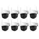 Kit Videovigilancia Cronos 8 Cámaras IMOU S41FEN ip rotación 355° audio bidireccional imagen a color 24/7 interiores/exteriores seguimiento inteligente + 8 MicroSD 64GB + Accesorios - Kit CCTV