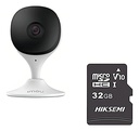 IMOU Cámara IP Wifi 2Mp C22EN-PLUS-32 Con MicroSD 32gb y Letrero disuasivo Audio Bidireccional nteligencia Artificial Detección de Humanos 2.8mm Sirena y Micrófono Integrados IR 10m C22EN Alarma de Ruido Anormal