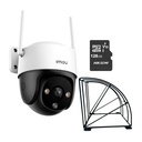 Kit Cronos Cámara de Seguridad Exterior Imou DK7 3MP Wi-Fi 6 + Microsd 128GB + Protección Metálica IP66 360° Pan/Tilt Visión Nocturna Color 24/7 Audio Bidireccional Detección Humana Smart Tracking Alarma Activa – CCTV