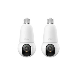 Kit cronos 2 cámaras IMOU BulbCam 5 Megapixeles IPC-K6C-5H1WEB Modo privacidad Detección de humanos & Vehículos Audio bidireccional video a color 24/7+ accesorios - KIt CCTV